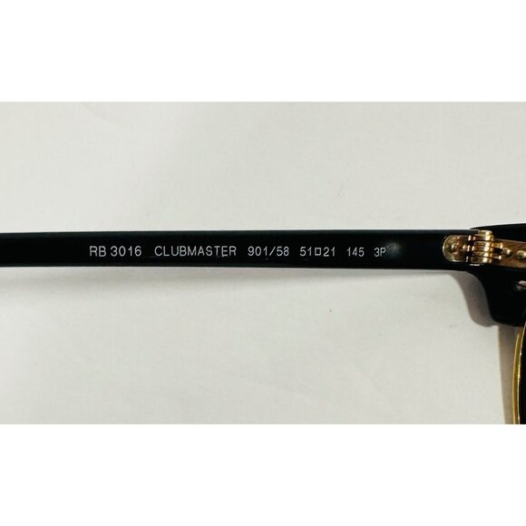 Ray-Ban Clubmaster RB 3016 Classic Polarized Sunglasses Italy W/Case & Cleaning - Picture 11 of 16